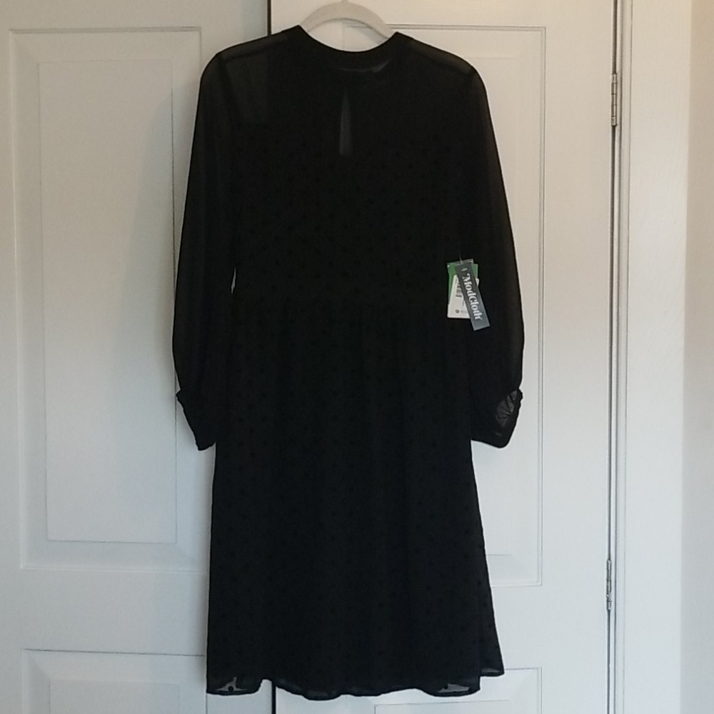 Modcloth Black Polka Dot Dress - Picture 5 of 8